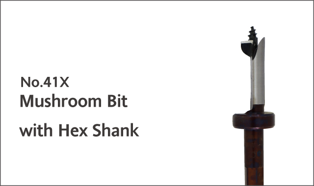 hex shank mushroom bit