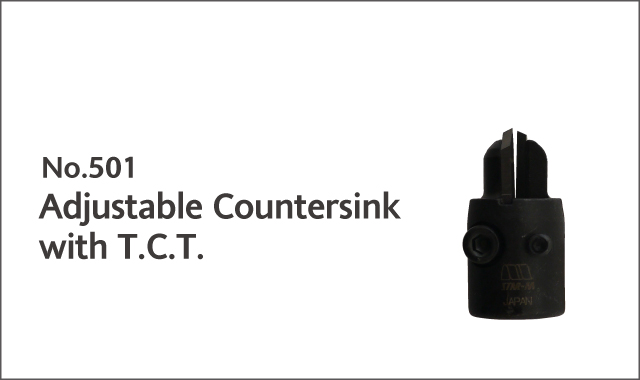 adjustable contersink with carbide tipped