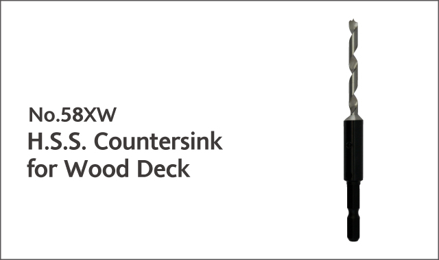 h.s.s. countersink for wood deck