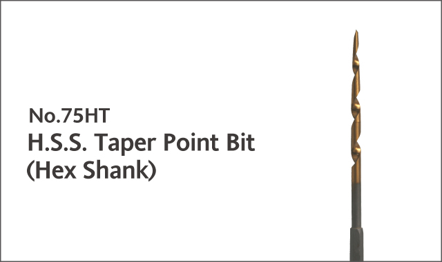 h.s.s.taper point bit titanium coating